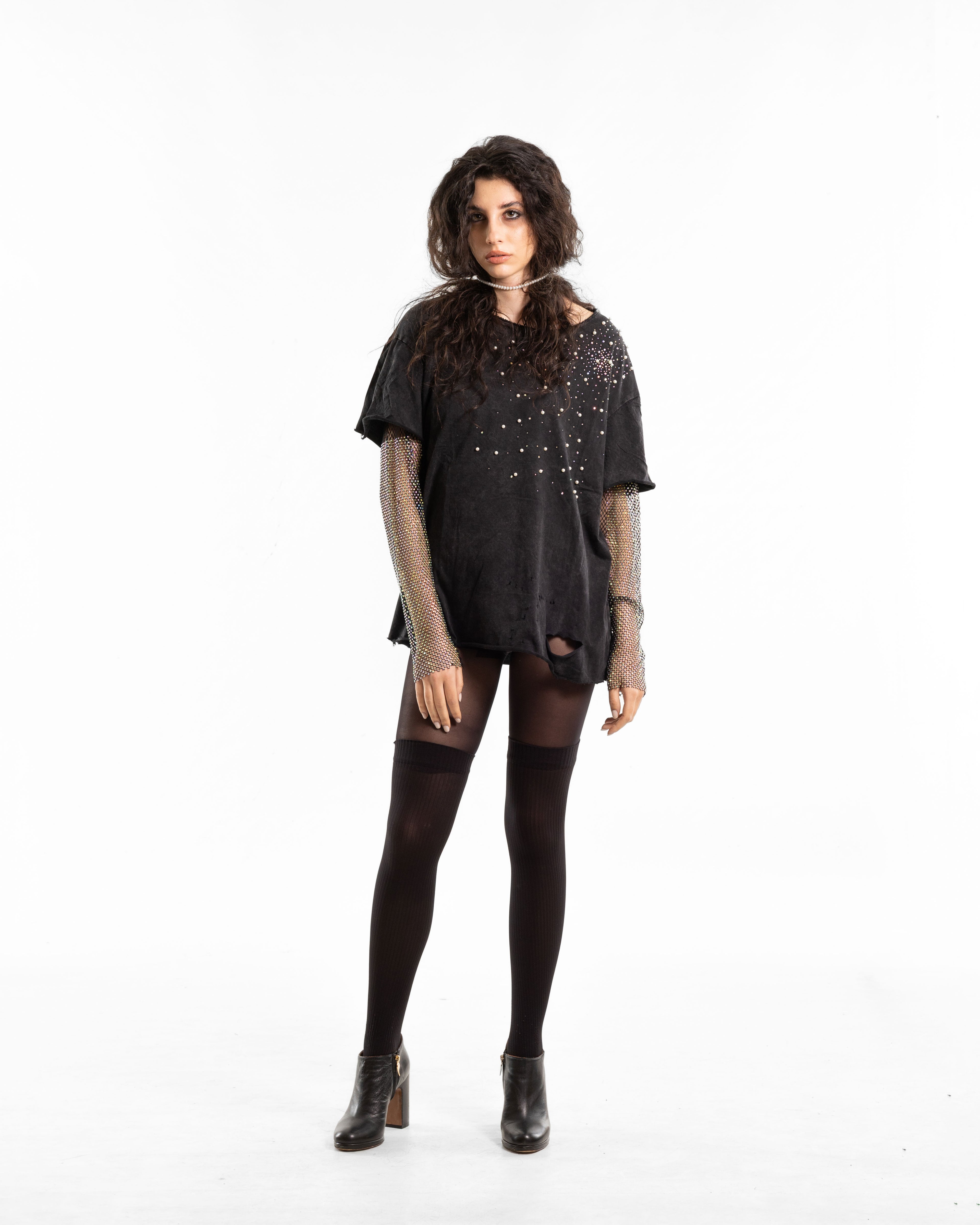 T-SHIRT STRASS SLEAVES