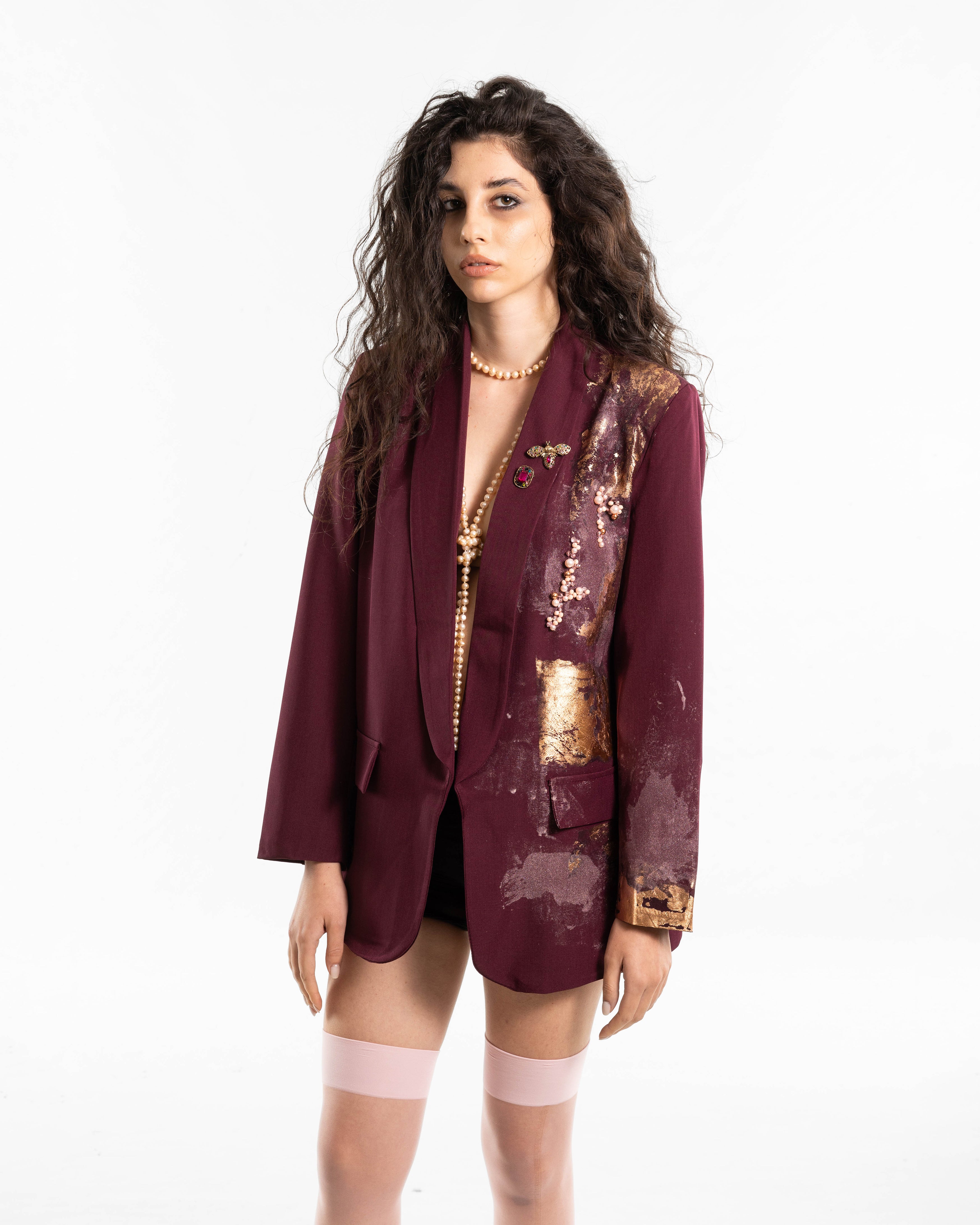 BLAZER BORDEAUX "THE WILD ONE"