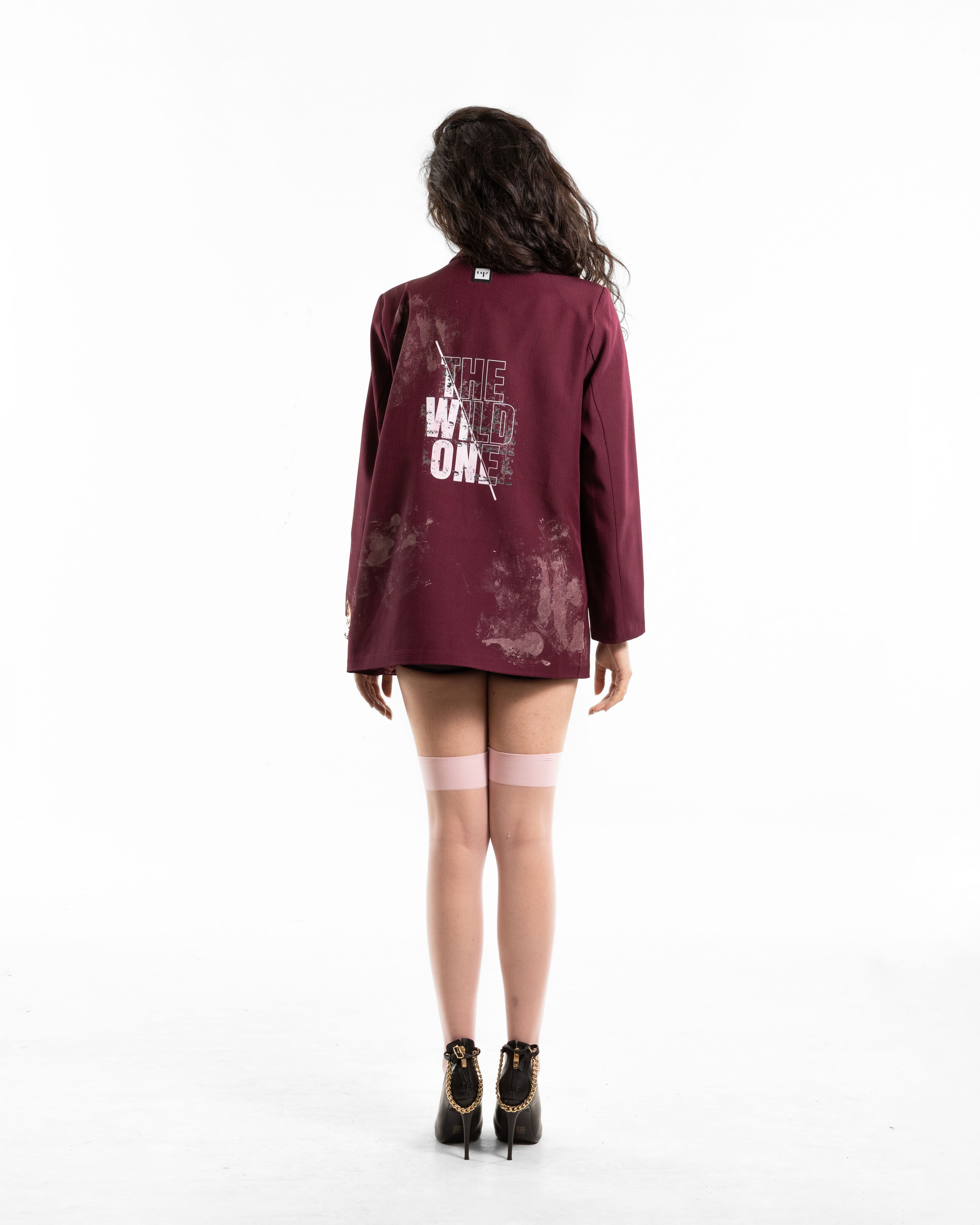 BLAZER BORDEAUX "THE WILD ONE"