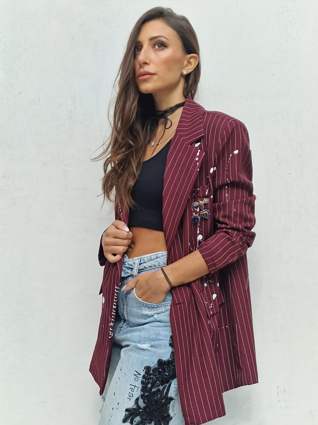 BLAZER BORDEAUX CHAOS